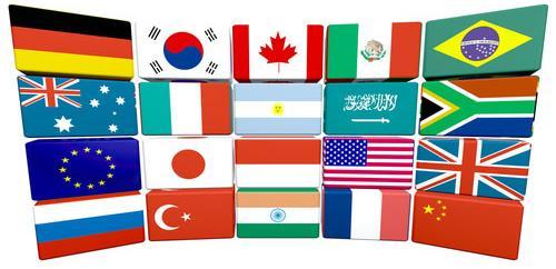 Países membros - África do Sul - Alemanha - Arábia Saudita - Argentina - Austrália - Brasil - Canadá - China - Coreia do Sul -