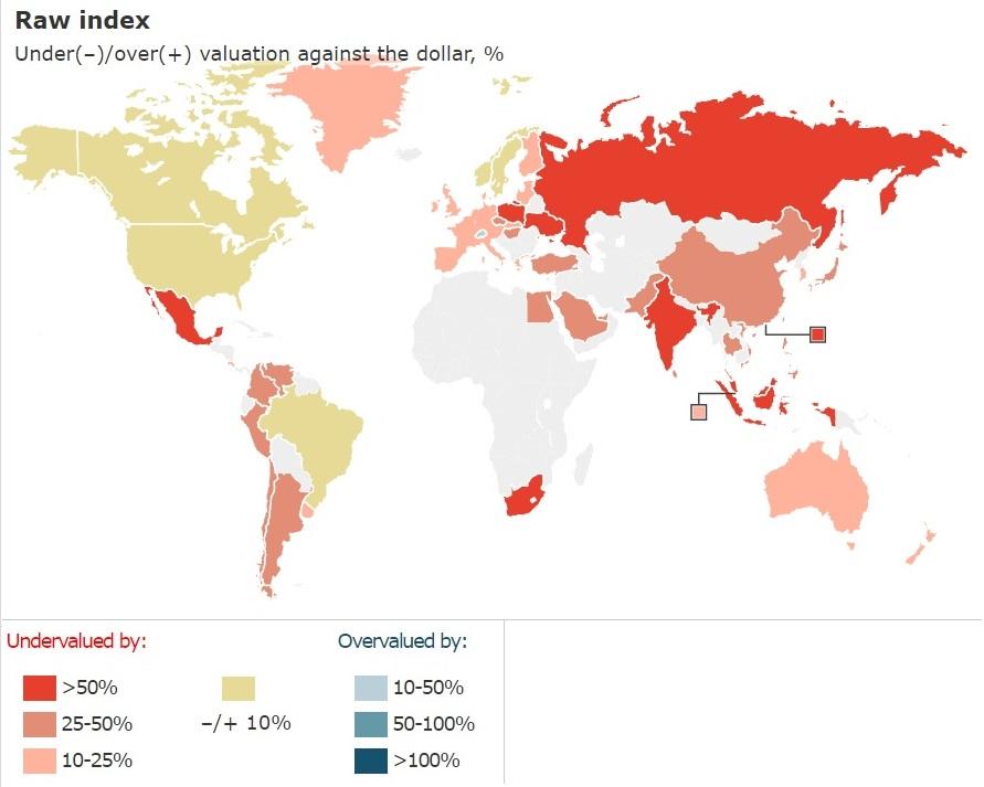 Índice Big Mac Referência: http://www.economist.