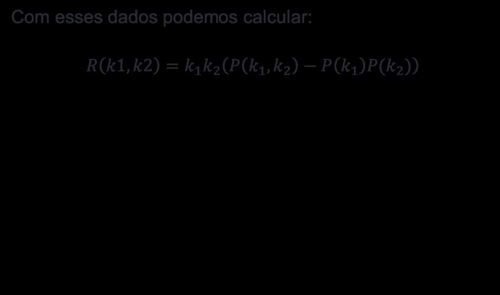 Assortatividade P(k1,k2) 2 3 4 5 P(k1) 2 0,00 0,06 0,15 0,03 0,24 3 0,06 0,06 0,09 0,06 0,27 4 0,15 0,09 0,06 0,06 0,36 5 0,03 0,06 0,06