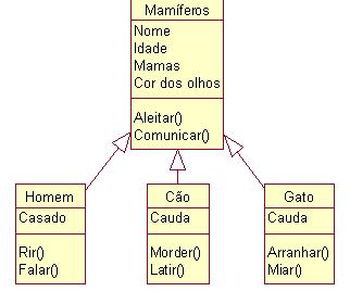 Orientação a Objetos Definições Herança (ou generalização) é o mecanismo pelo qual uma classe (sub-classe) pode