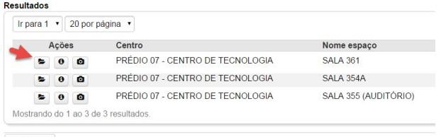 Passo 5) Selecione o Prédio e selecione o botão pesquisar para buscar as salas conforme figura 4. Figura 4.