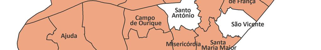 Subsistem 6 freguesias sem CSF constituída: Areeiro, Carnide, Olivais, Parque das Nações, Santo António e São Vicente.