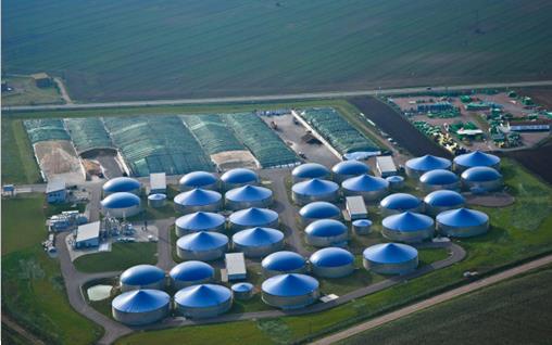 Usina de Könnern - 15 milhões de m³ de biometano por ano à rede nacional de gás da Alemanha.
