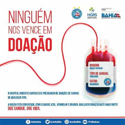 ESPORTE CLUBE BAHIA SEJA DOADOR PRESIDENTE: Marcelo Sant'Ana VICE-PRESIDENTE: Pedro Henriques DIRETOR ADMINISTRATIVO-FINANCEIRO: Marcelo Barros DIRETOR DE MERCADO: Jorge Avancini DIRETOR DE FUTEBOL: