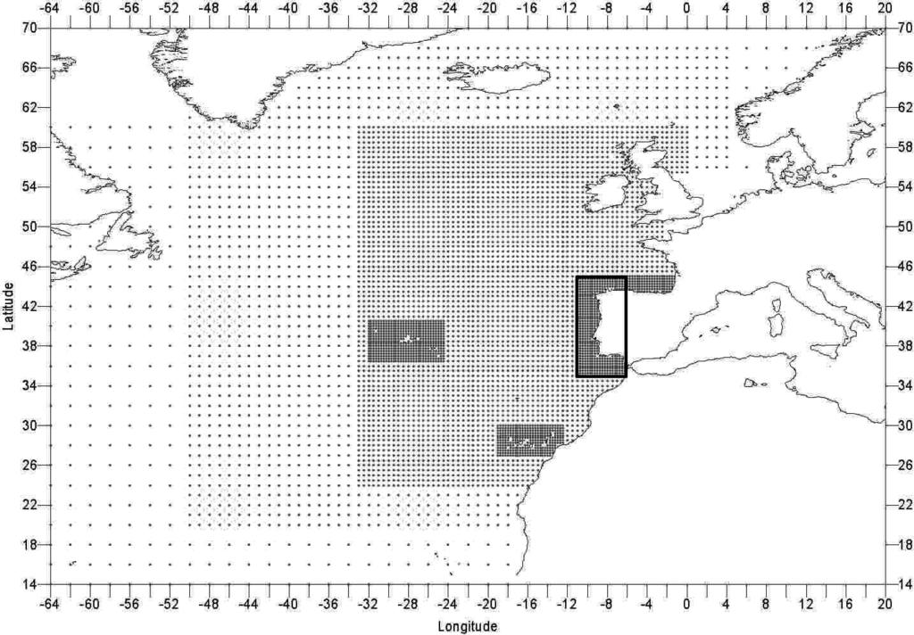 Quanto à agitação marítima, foram utilizados dois modelos: o modelo WAM à escala Atlântica e o modelo SWAN às escalas regional e local.