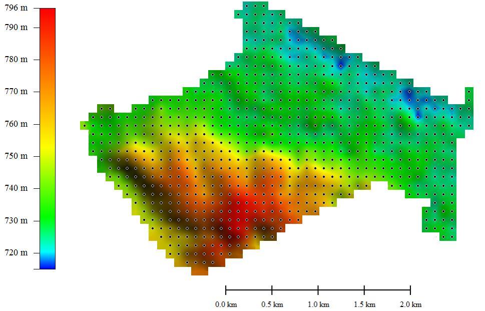 4.2.3 Análise dos dados referentes à Amostragem Sistemática A amostragem sistemática apresentou um número de 784 pontos para o MDS SRTM (resolução espacial 90 metros), e um número de 7.