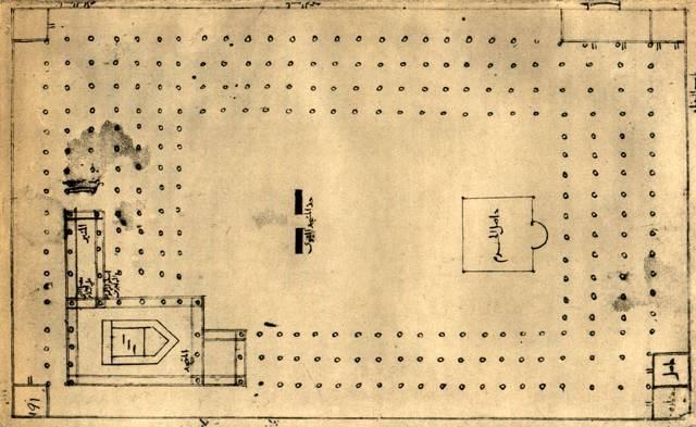Planta da mesquita no