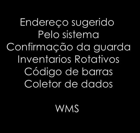 Geográfico WMS Modelo Operacional Recebimento Armazenagem Separação Expedição Endereço