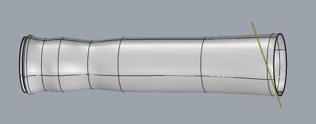 FAZENDO A PEGA Selecione a curva indicada e utilize Surface > Revolve, com o eixo sendo a linha reta dada, de 0º a 360º.