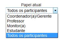 Vão ter telas no Moodle em que estão escrito a palavra Curso, conforme exemplo da Figura 2. Mas esse termo equivale a mesma coisa do que Componente Curricular.