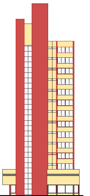 1 Definição do objeto de estudo O modelo escolhido representa uma tipologia comercial característica da cidade de Pelotas-RS, ZB02, de acordo com a NBR 15220 03 (2005).