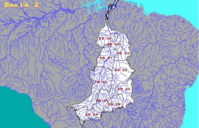 Bacia do Tocantins-Araguaia Maior bacia totalmente brasileira. Presença da maior usina totalmente brasileira: Tucuruí, no rio Tocantins.