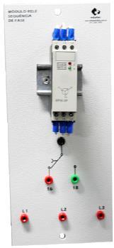 03 Módulos com temporizadores; o Temporização: 01-60s; o Alimentação da bobina: 220Vac; o Contatos: 1NAF; Fixação em trilho DIN; 01 Módulo com