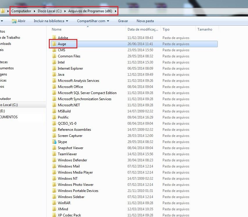 para isso vai no C:/Arquivos de Programa e apaga a pasta Auge Pronto, o