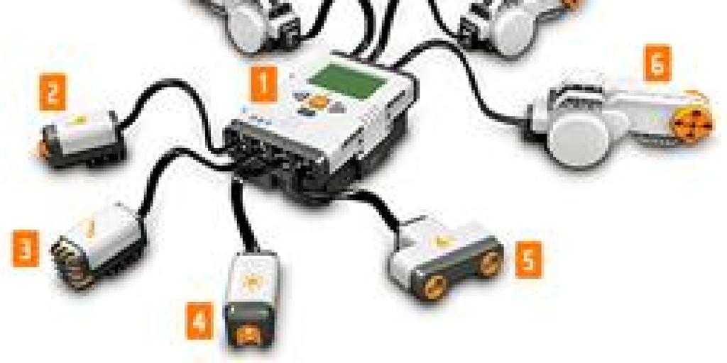Robô (kit) Lego NXT Sensores e atuadores presentes