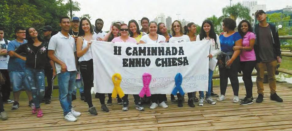 acontece 7 Escola realiza ações educativas para conscientizar a população Ulisses Carvalho Os alunos do ensino médio da Escola Estadual Professor Ennio Chiesa, localizada no Jardim Dourado,