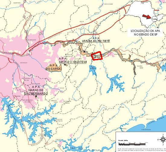 Nas proximidades, ao Norte do local de estudo, encontra-se a Estação Ecológica do Itapeti, inserida na área sob proteção especial da Serra do Itapeti.