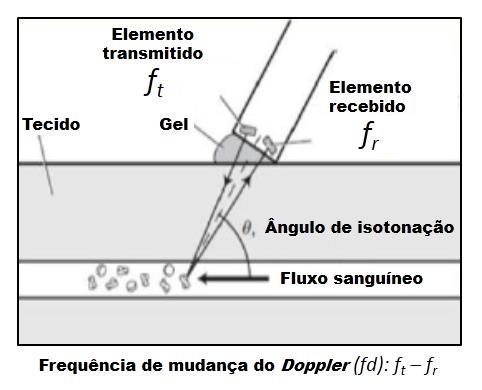 31 incidente, fd é a mudança de frequência, θ = ângulo do refletor em relação à sonda de ultra-som, v = velocidade de refletor (eritrócto).