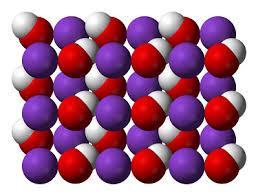 Dissociação de bases em água O hidróxido de sódio é uma substância iónica constituída por iões Na + e iões OH -.