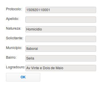 3 GERENCIAMENTO DE OCORRÊNCIA Quando o atendente finalizar o evento como Ocorrência, esta será enviada para o despachante escolhido.