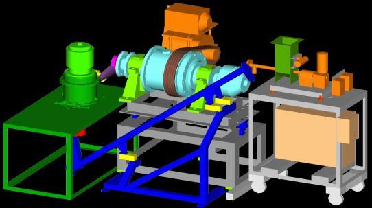 para a moagem de grandes quantidades de materiais.