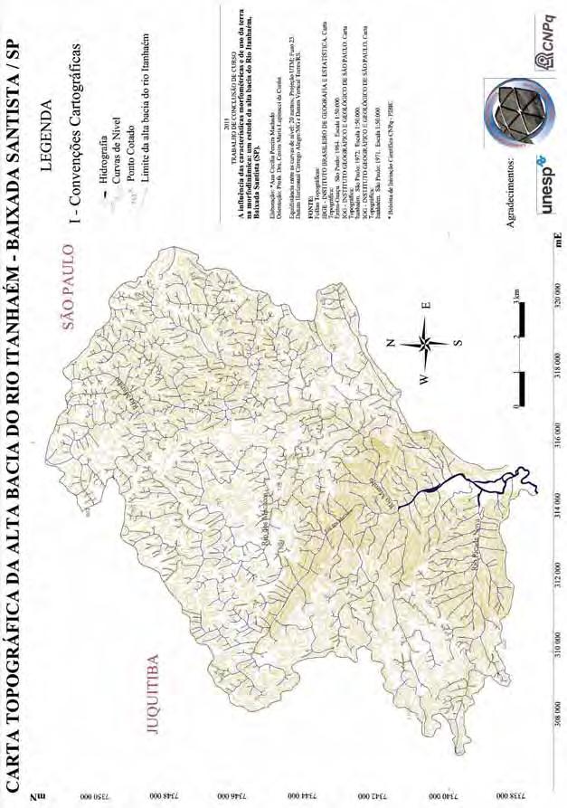 Página 17 Figura 1 - Carta topográfica da alta bacia do rio Itanhaém -