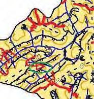 Página 55 erosivos encontram-se dispersos e em grande quantidade na área de estudo, revelando a concentração da ação das águas pela linearidade em tais setores.