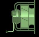 Comparativo de consumo em Ar Condicionado Pa Pressão estática p fs 3 000 2 500 2 000 1 500 1 000 500 Motor AC IE2 com polia e correia, rotor com pás curvadas para trás Ø 355 19 % Ventilador