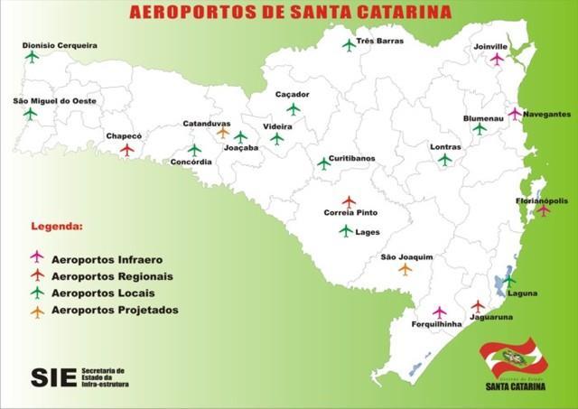 27 principais Aeródromos: 4 administrados pela INFRAERO. 23 públicos. 4 privados.