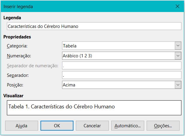 53. Referências Cruzadas Em um documento, podemos referenciar trechos do documento como: bibliografias, tabelas, figuras, títulos, subtítulos, etc. 53.1.