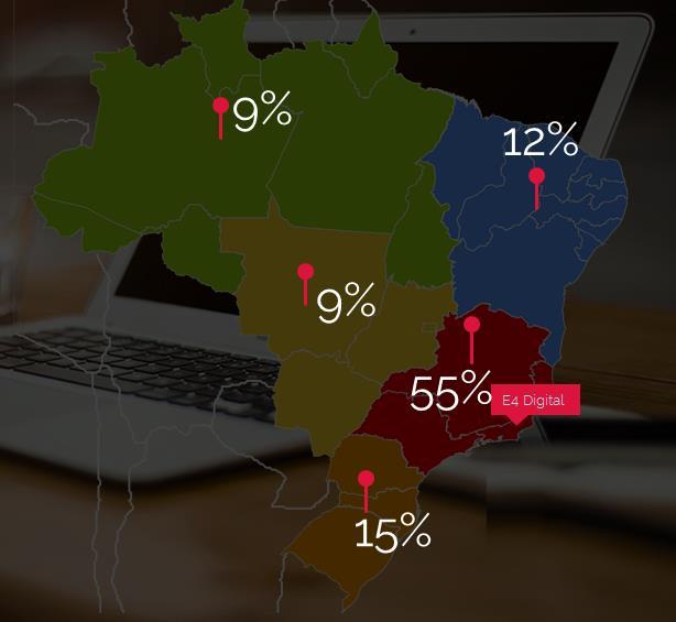 Clientes Meu Delivery Temos clientes em todas as regiões do Brasil.