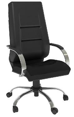 108 LINHA FLORENÇA Cadeiras Presidente - Giratórias à Gás 9200 Base aluminio, braço aluminio, e