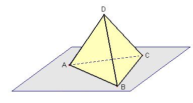 SOLUÇÃO: (a) Estamos procurando por um ponto D = (x, y, z) tal que dist(a, D) = 2, dist(b, D) = 2 e dist(c, D) = 2.