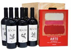 Vinci" Taschen Book GRANDE ROCIM CAIXA MADEIRA 6 + LIVRO 6 Garrafas de vinho Grande Rocim