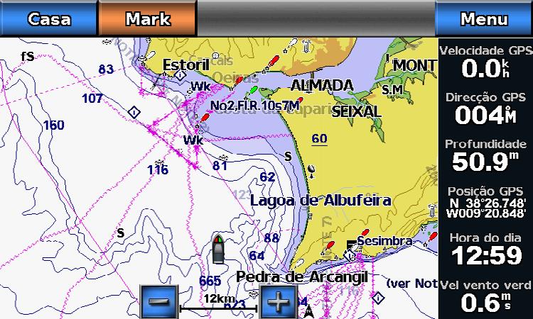 Pode também aumentar o nível de detalhe alterando os detalhes de zoom do mapa (página 8). 1.