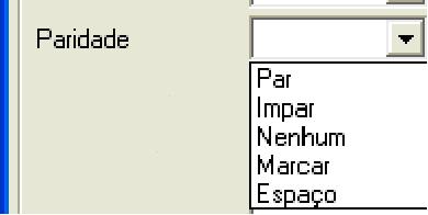 Campo BIT DE DADOS Permite a seleção do BOIT DE DADOS.