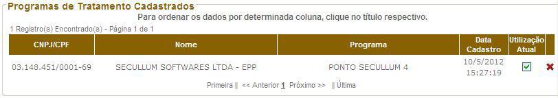 Importante: Caso não deseje, no momento, cadastrar programa de tratamento e REP, não se esqueça de clicar o botão Concluir Cadastro, na parte inferior da página.