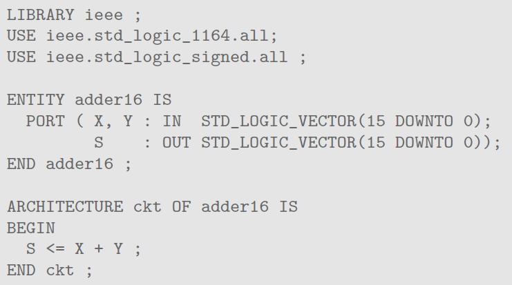 VHDL: