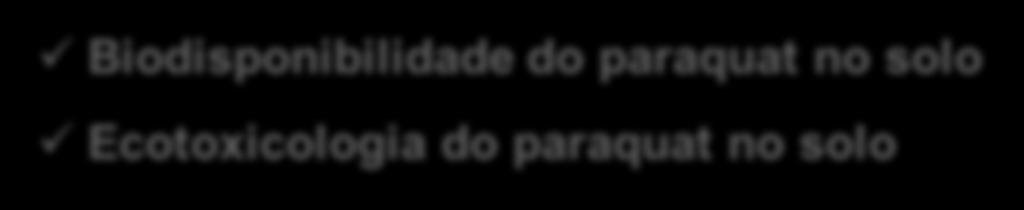 paraquat ü Biodisponibilidade do