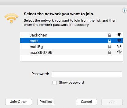 3. Introduza a palavra-passe (chave de rede) para a rede Wi-Fi e clique em Join (Aderir).