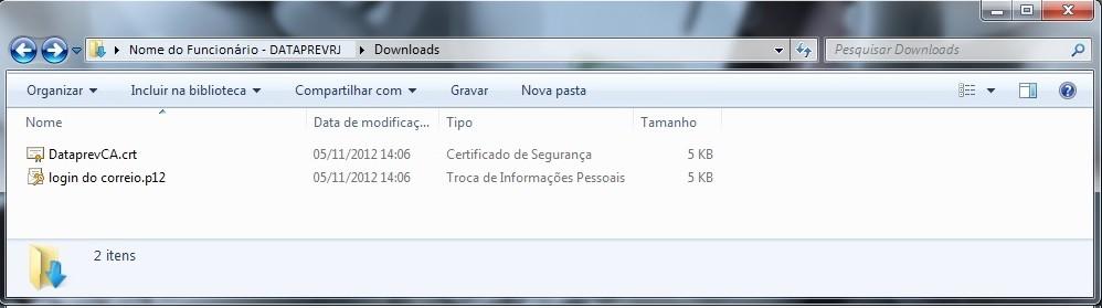 3.5 Windows 7 3.5.1 - Instalando os Certificados no Windows 7 - Para instalar os Certificados e habilitar o serviço 802.