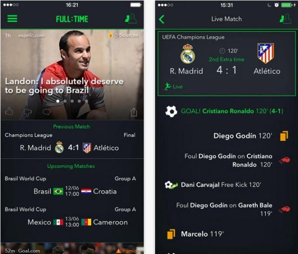 Full:Time Full:Time é a aplicação ideal para os fanáticos de futebol que querem estar a par das últimas notícias, rumores, transferências e novidades das melhores competições.