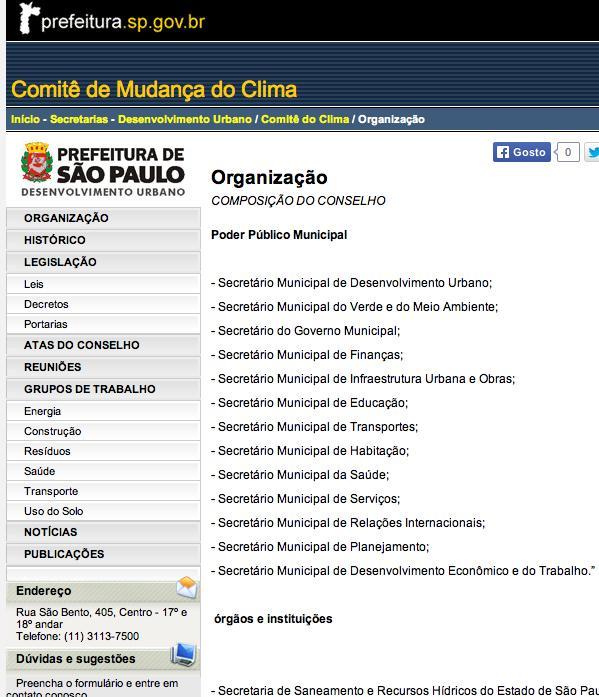 Clima Cidade: São Paulo - 32 reuniões de 11/2009 à 12/2012-6