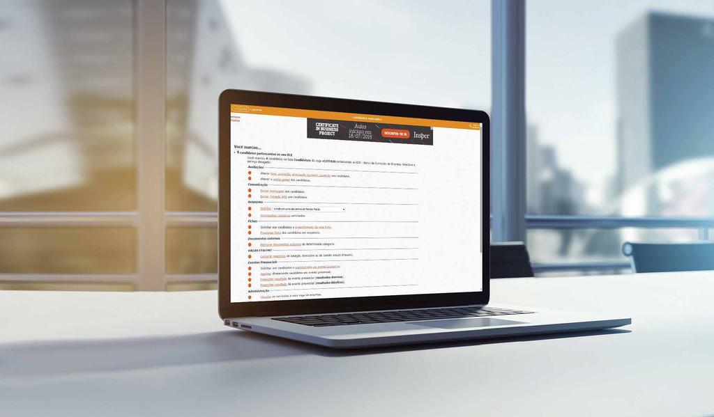 Nosso software para Recrutamento e Seleção VAGAS e-partner Utilizado por mais de 2500 empresas e mais de 20.