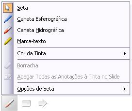 visualização é dada com os slides miniaturizados. É fundamental sabermos que a opção para o modo de Apresentação também pode ser acessada através do menu Exibir e que sua tecla de atalho é F5.