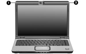 Utilizar a webcam (somente em alguns modelos) Os modelos de computador seleccionados incluem uma webcam, localizada na parte superior do monitor.