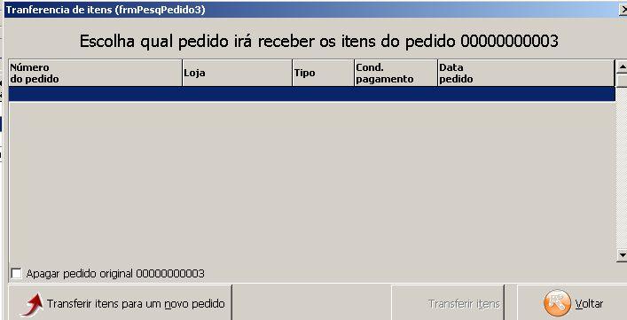 Itens 12345 Drogacenter Distribuidora Em seguida abrirá a seguinte tela: Clique no botão e em seguida será criado um novo pedido