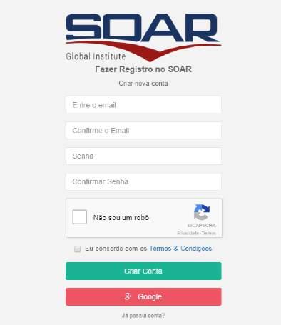 CADASTRO DE LOGIN NA PLATAFORMA O usuário poderá acessar à plataforma para realizar seu cadastro de 2 maneiras: indo diretamente ao website www.soargi.