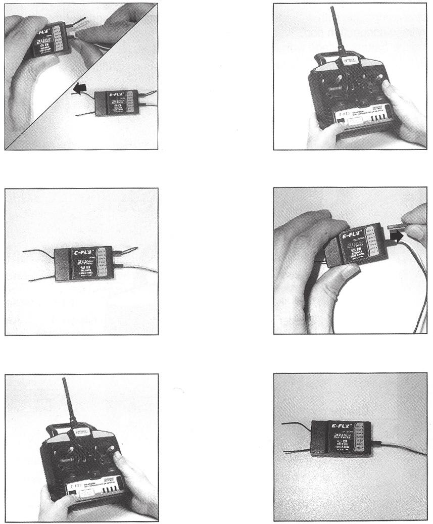 Bindagem - Vinculação do transmissor ao receptor ATENÇÃO - O procedimento de bindagem (vinculação do transmissor ao receptor) já feito da fábrica.