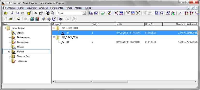 3.6 PROCESSAMENTO DO RASTREIO COM RECEPTOR GNSS Para o processamento dos dados coletados pelo receptor GNSS foi usado o Software GTR Processor a partir dos dados descarregados do receptor GNSS